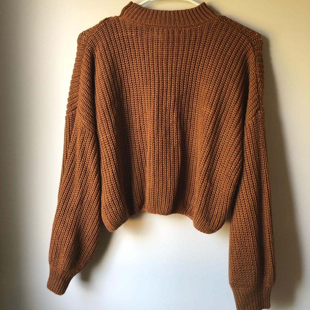 Copper Cropped Sweater